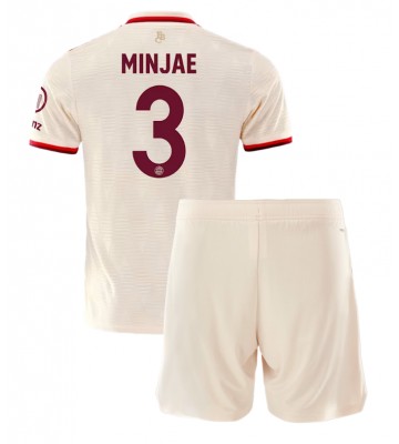 Bayern Munich Kim Min-jae #3 Tredje Tröja Barn 2024-25 Kortärmad (+ Korta byxor)
